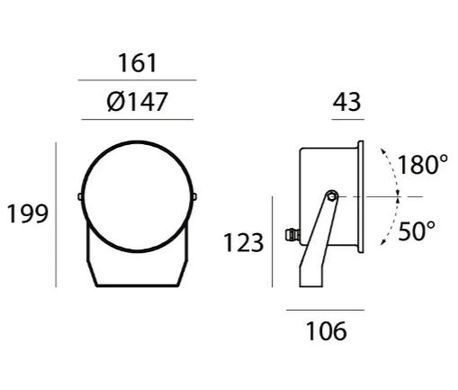 Прожектор світлодіодний Linea Light Clark 316