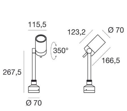 Світлодіодний світловий стовпчик Linea Light Vision 51396 - інтернет-магазин зовнішнього освітлення Smart Lighting