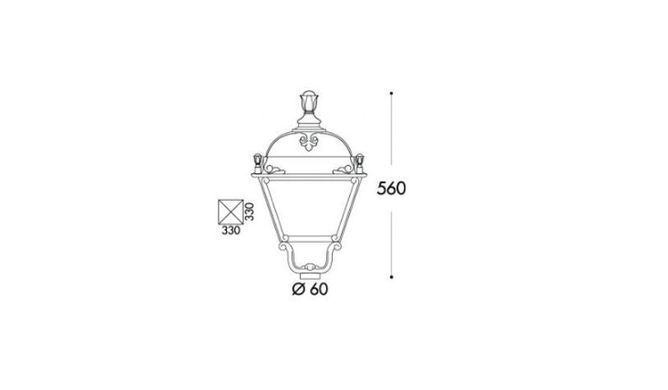 Парковый светильник Fumagalli SIMON U33.000 &ndash; интернет-магазин наружного освещения Smart Lighting