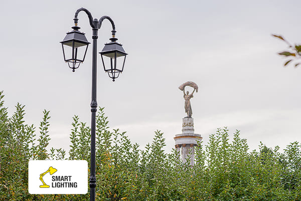 Уличное освещение оранжереи ВДНХ проект Smart light